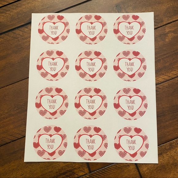 Valentine’s Day “Thank You” Stickers! - Picture 2 of 2